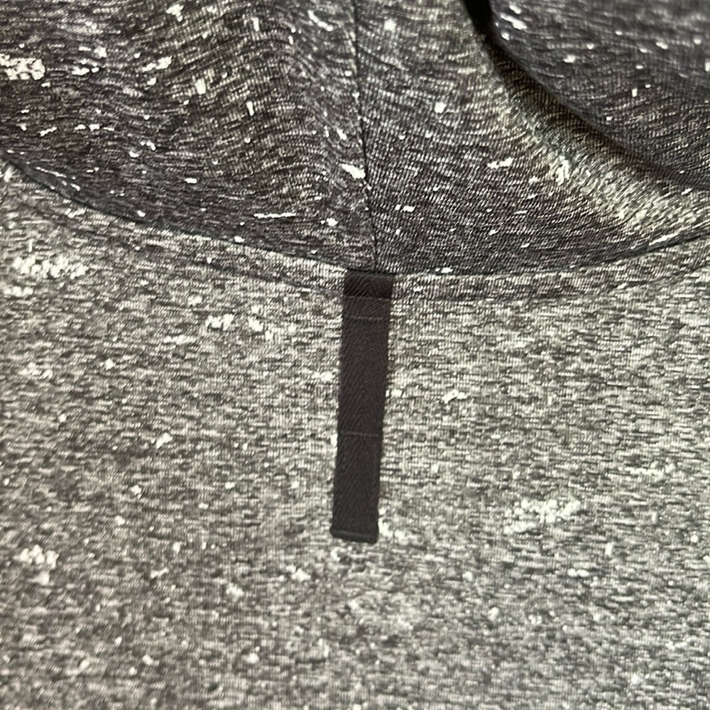lululemon athletica Men’s Heathered Dark Gray Long-Sleeve Hoodie - Picture 8 of 8